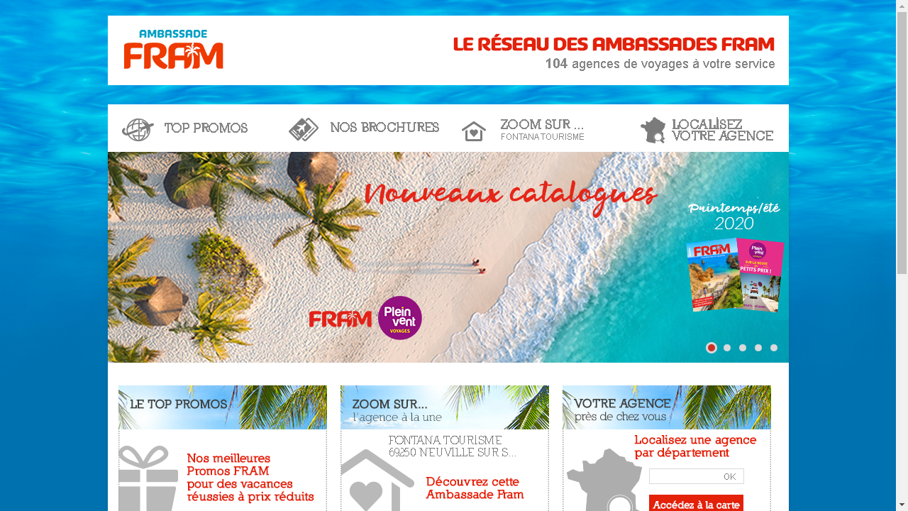 Capture d'écran de http://www.ambassade-fram.com/